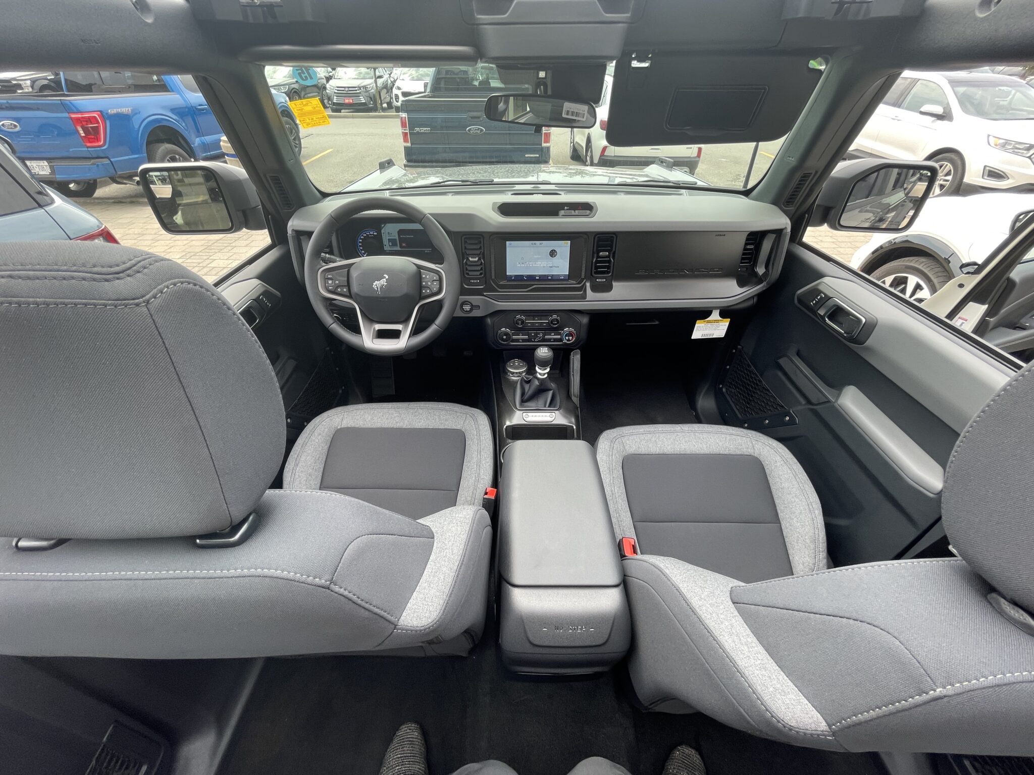 Steering Wheel And Instrument Cluster In The 2021 Ford Bronco Bronco